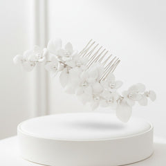 ATHENA COLLECTION - ALLURE HAIR COMB - HC249 SILVER