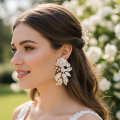 ATHENA COLLECTION - OPULENCE EARRINGS - CZER655 GOLD