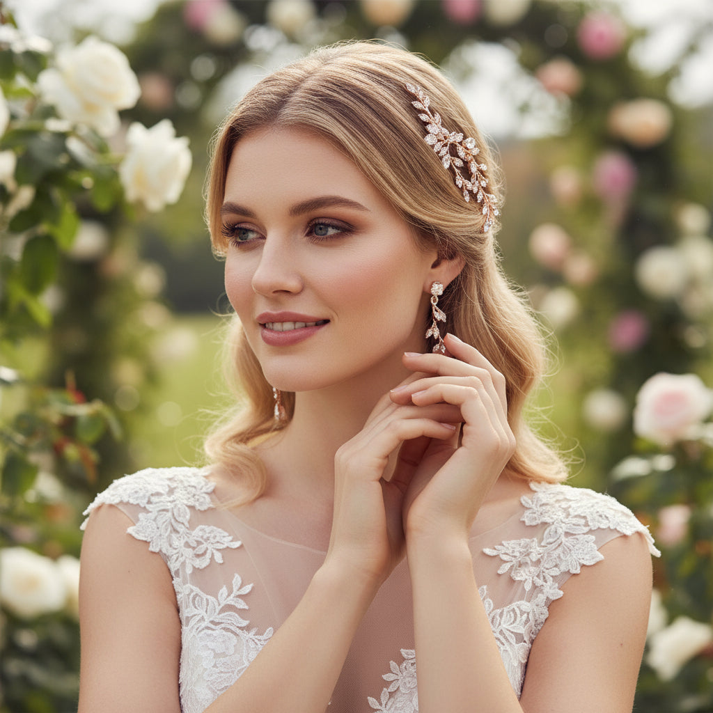 CUBIC ZIRCONIA COLLECTION - CAPTIVATING VINE SET - ROSE GOLD
