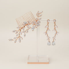 CUBIC ZIRCONIA COLLECTION - CAPTIVATING VINE SET - ROSE GOLD