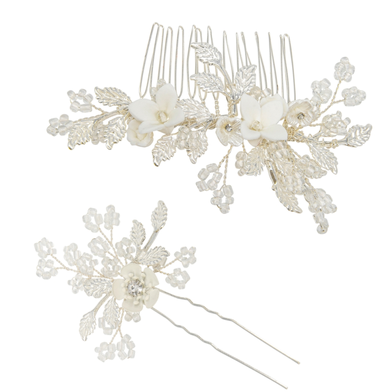 ATHENA COLLECTION - VINTAGE CHIC COMB AND PIN SET - HC290