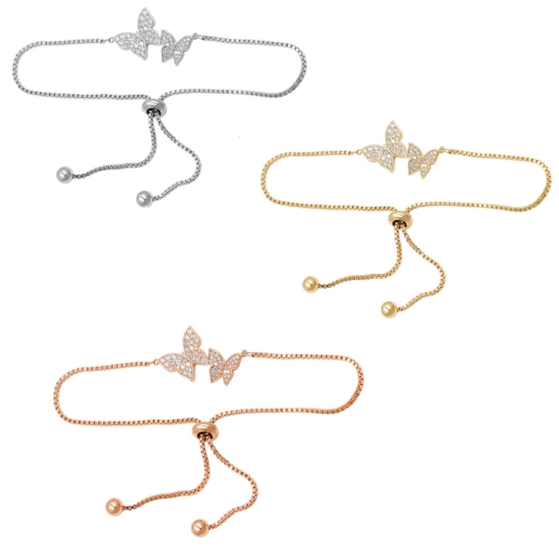 CUBIC ZIRCONIA COLLECTION - BEJEWELLED BUTTERFLY BRACELET COLLECTION