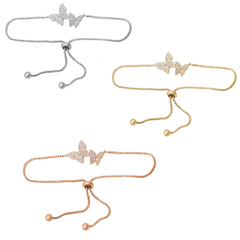 CUBIC ZIRCONIA COLLECTION - BEJEWELLED BUTTERFLY BRACELET COLLECTION