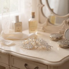 ELITE COLLECTION - VINTAGE INSPIRED HEADPIECE - SILVER