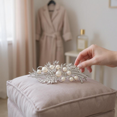 ELITE COLLECTION - VINTAGE INSPIRED HEADPIECE - SILVER
