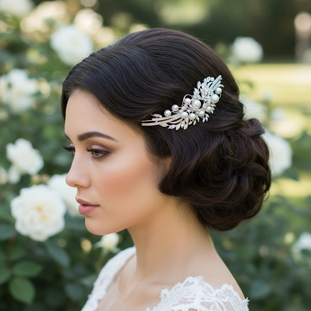 ELITE COLLECTION - VINTAGE INSPIRED HEADPIECE - SILVER