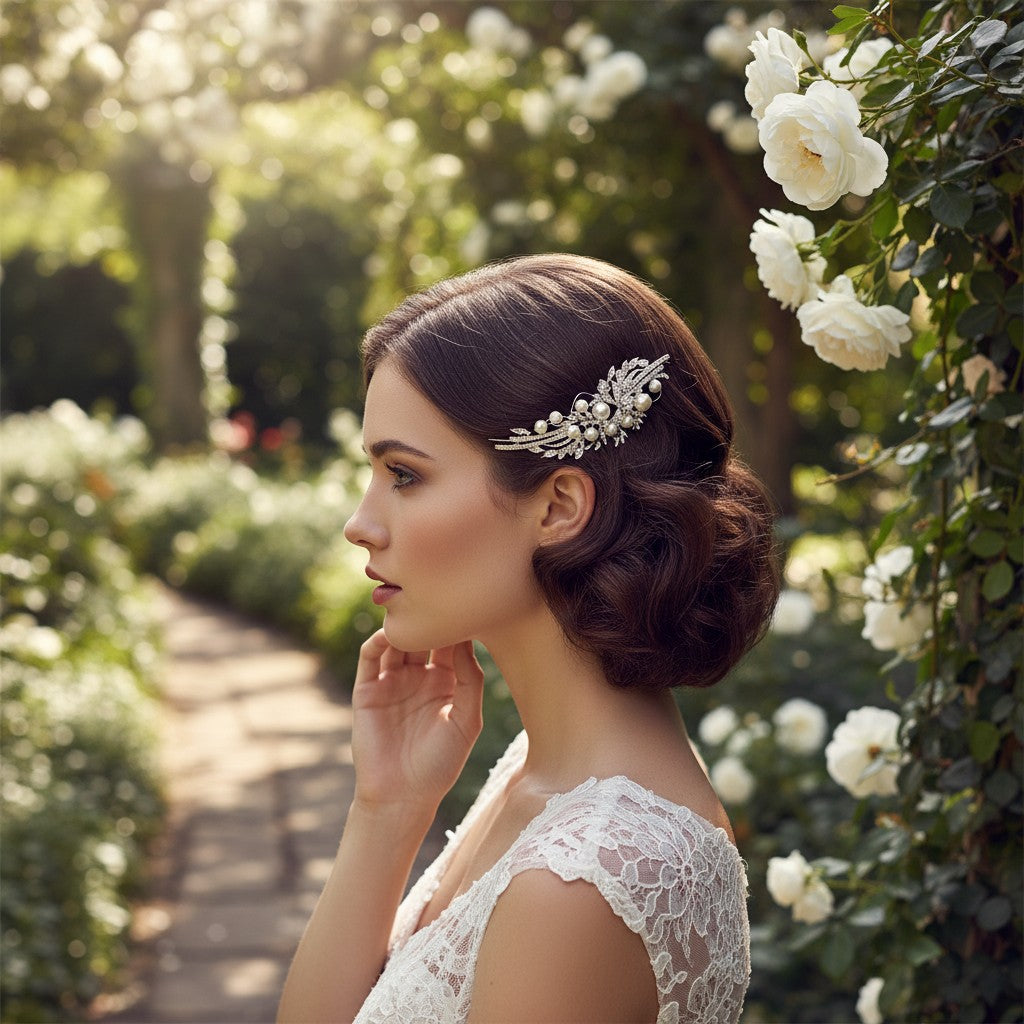 ELITE COLLECTION - VINTAGE INSPIRED HEADPIECE - SILVER