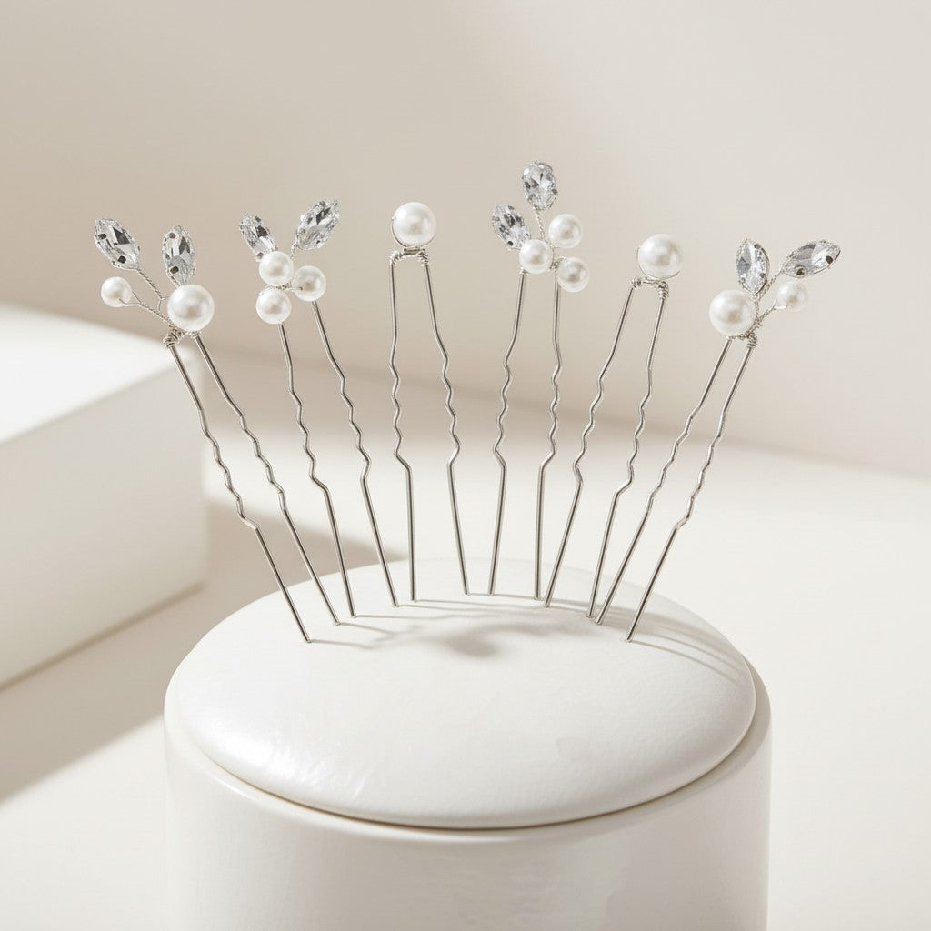 ATHENA COLLECTION - CHIC HAIR PIN COLLECTION - PIN79 SILVER