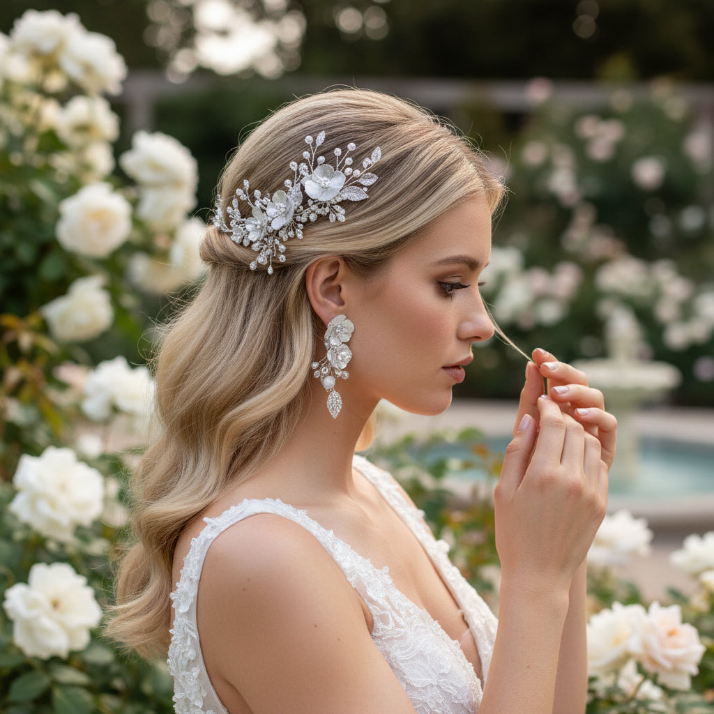 ATHENA COLLECTION - LUXE FLORAL COLLECTION - SILVER