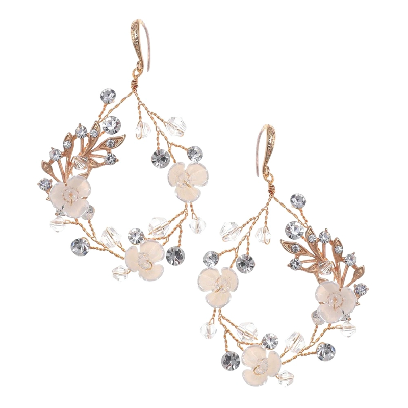 ATHENA COLLECTION - GOLD TREASURE EARRINGS - CZER821 GOLD