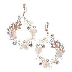 ATHENA COLLECTION - GOLD TREASURE EARRINGS - CZER821 GOLD