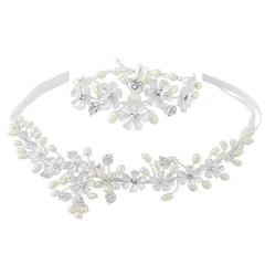 SASSB COLLECTION - SERENITY HAIR VINE SET - SILVER