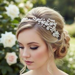 SASSB COLLECTION - SERENITY HAIR VINE SET - SILVER