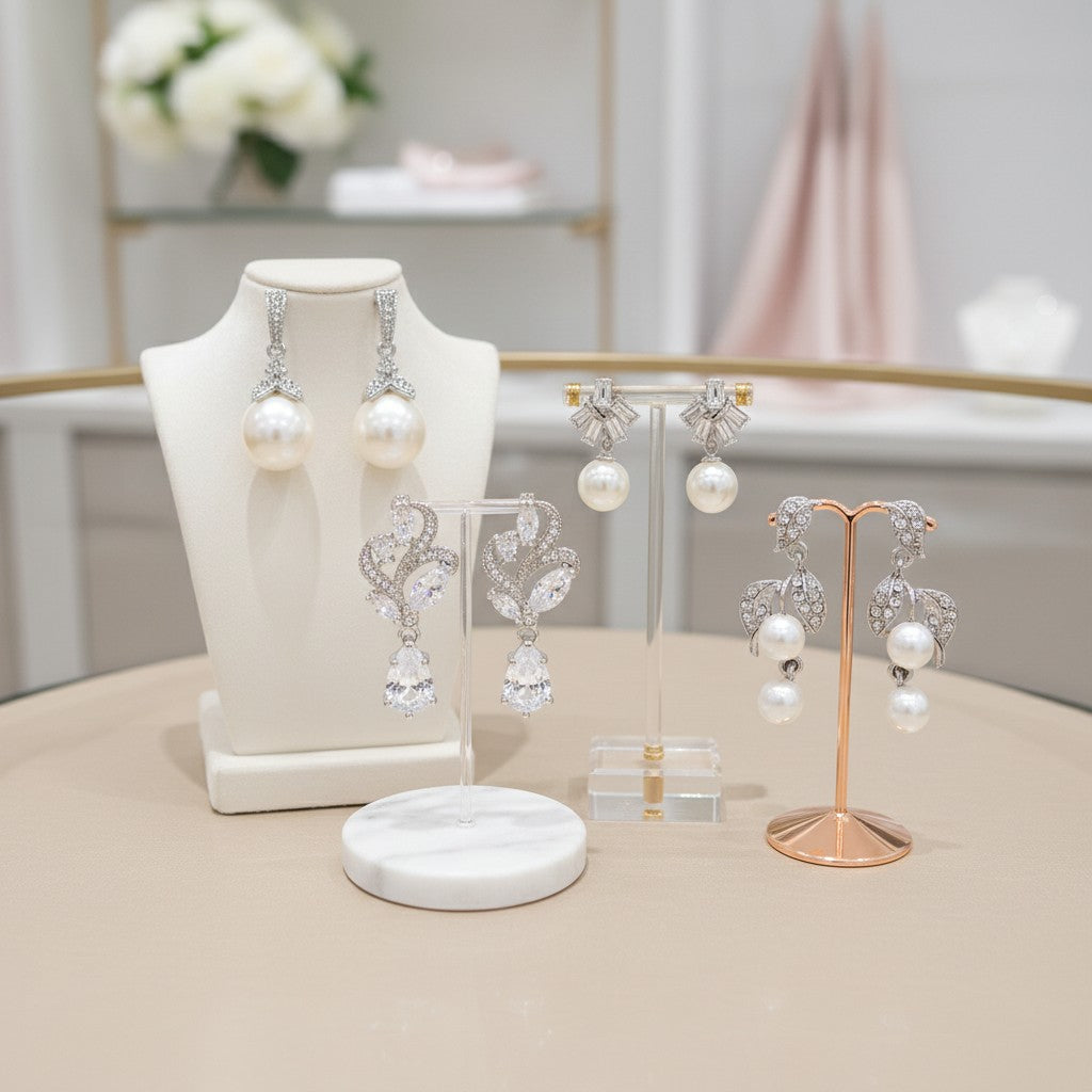 CUBIC ZIRCONIA COLLECTION - VINTAGE INSPIRED COLLECTION - SILVER