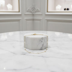 ATHENA COLLECTION - CHIC PEARL BRACELET -BR160 GOLD