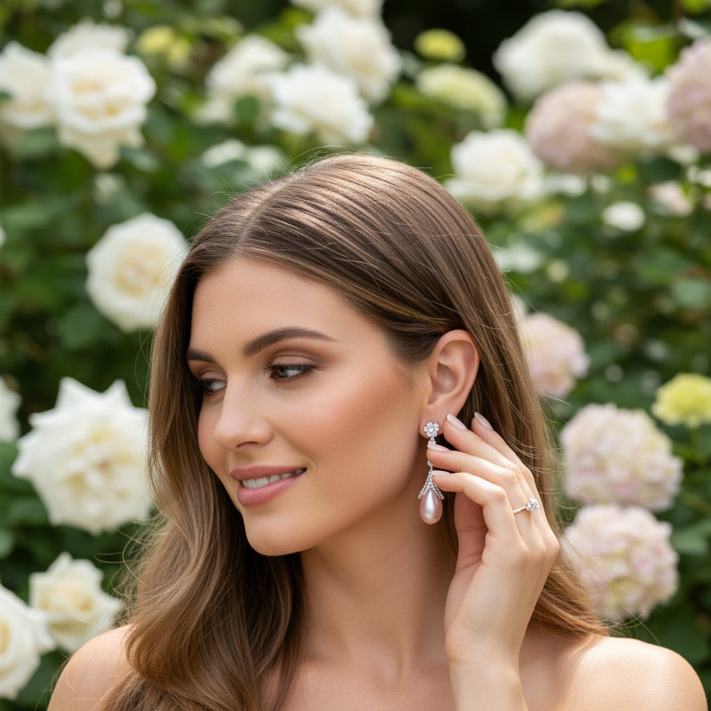 CUBIC ZIRCONIA COLLECTION - BRIDGERTON INSPIRED EARRINGS - CZER834