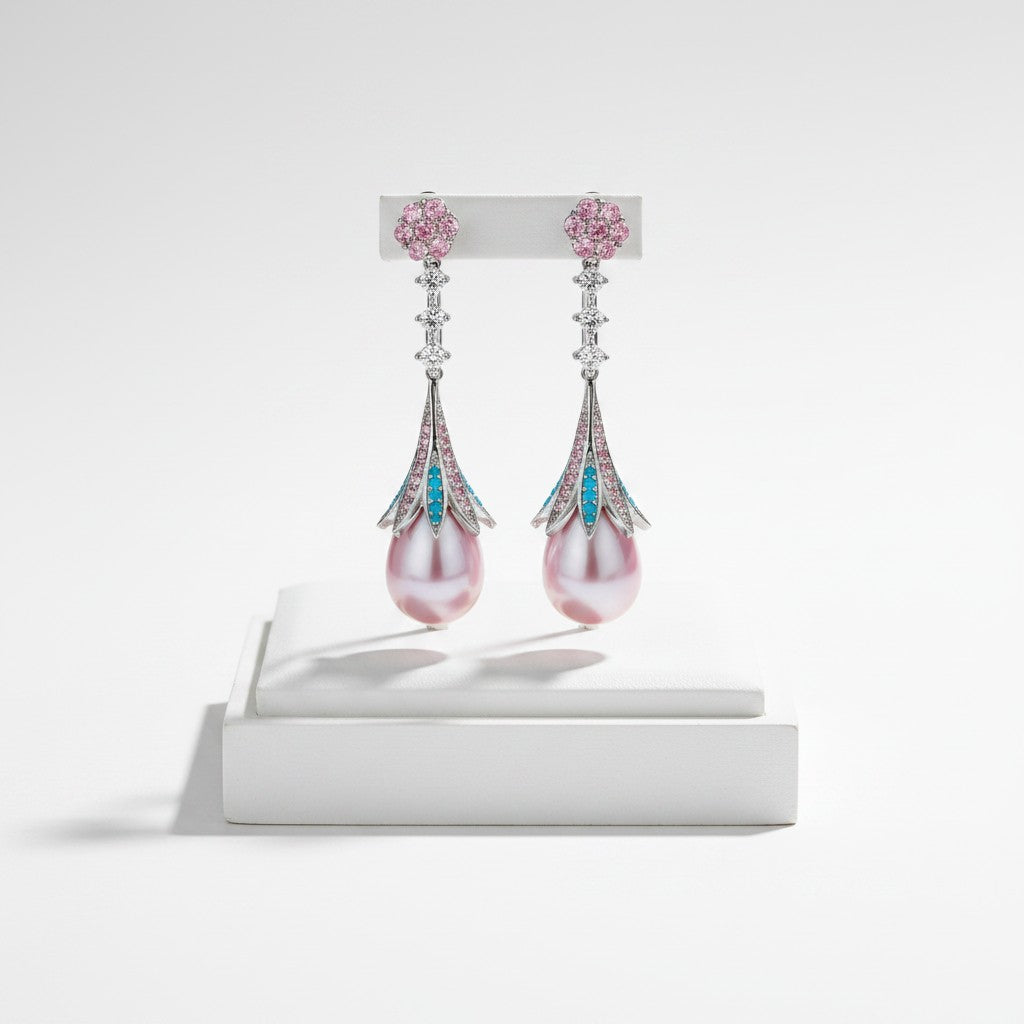 CUBIC ZIRCONIA COLLECTION - BRIDGERTON INSPIRED EARRINGS - CZER834