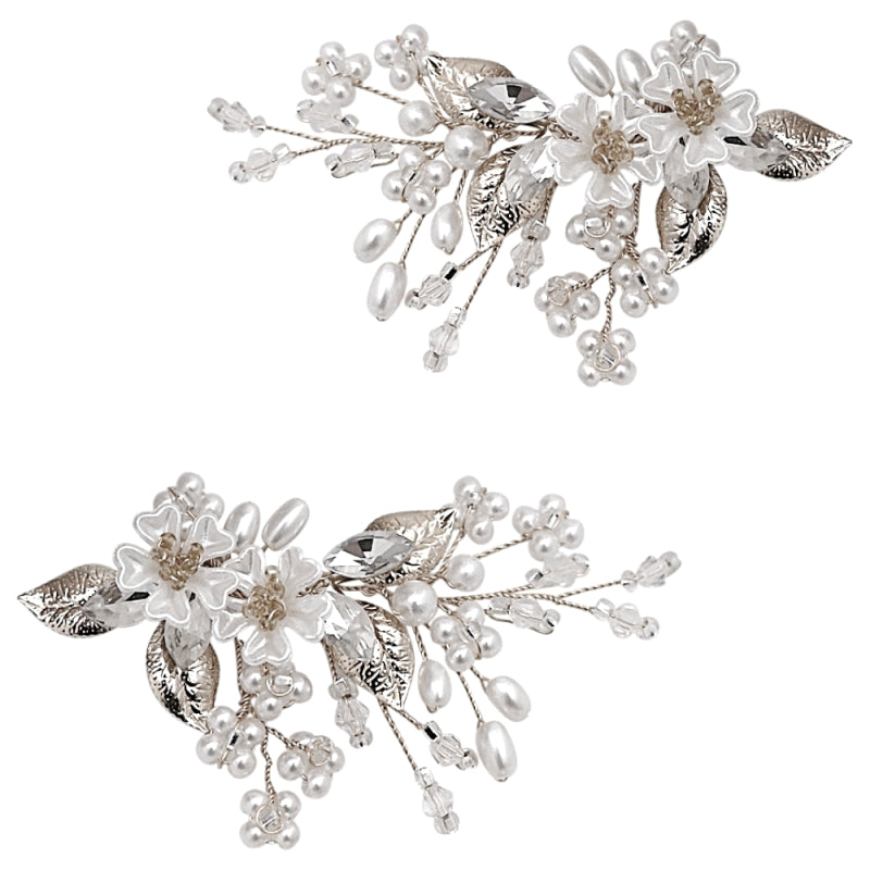 ATHENA COLLECTION - STARLET GLAM SHOE CLIPS - SC5 SILVER